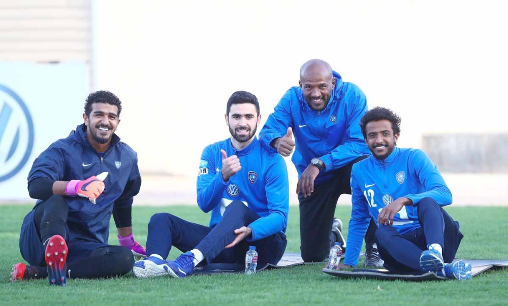 أجواء التفاؤل تسود تدريبات الهلال. (المركز الإعلامي)