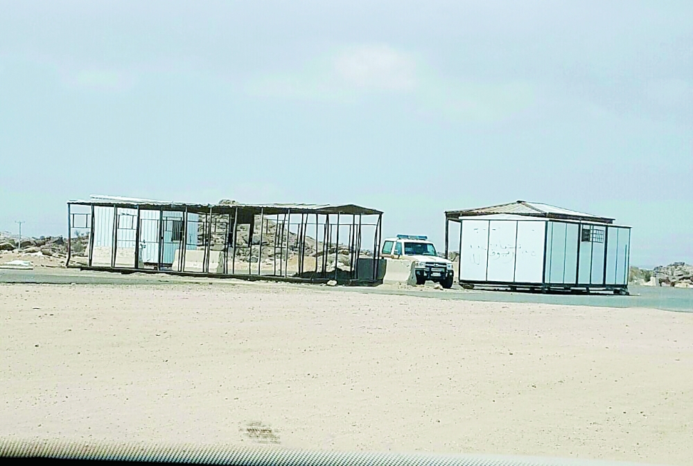  أحد الهناجر في الطائف الجديدة. (تصوير: عبدالكريم الذيابي)
