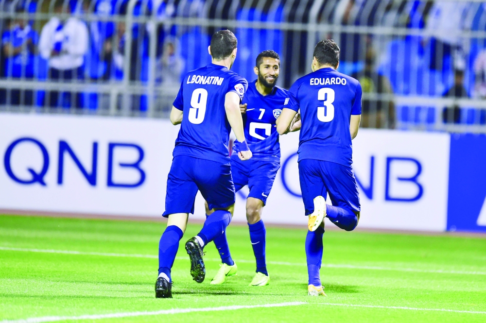 فوز الهلال الأخير على الريان.