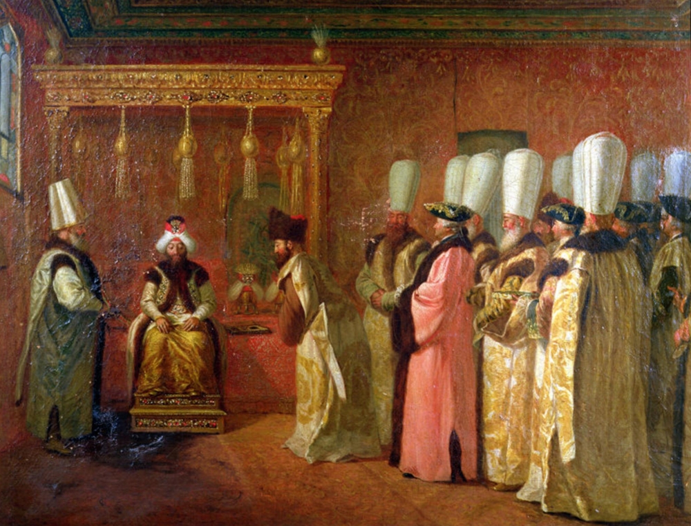 2036782059Audience-of-Charles-Gravier-Comte-de-Vergennes-with-The-Sultan-Osman-III-in-Constantinople-1755