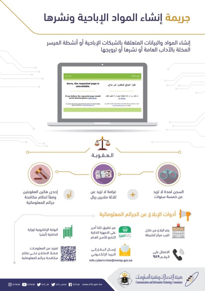 إنفوغرافيك يتضمن تفاصيل الجريمة وعقوباتها.