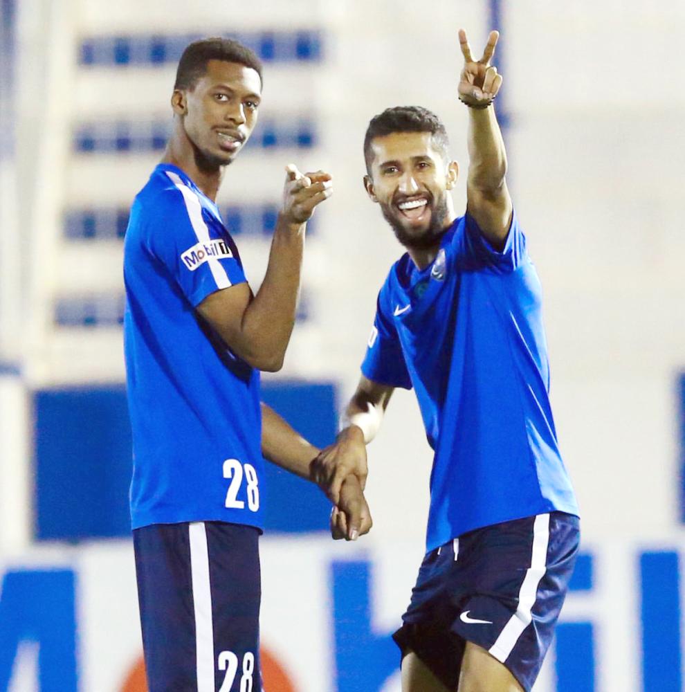 



الفرج في تدريب الهلال أمس. (عكاظ)