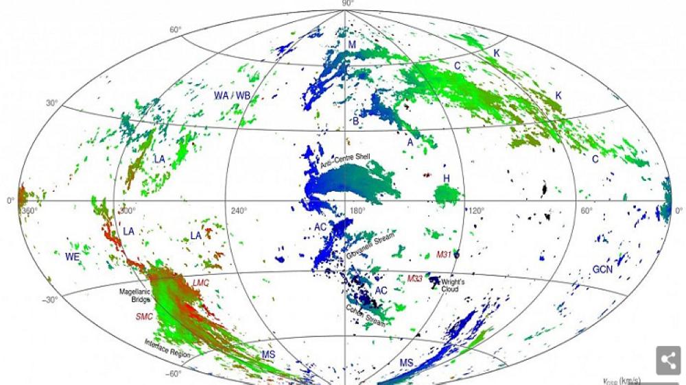 خريطة الغيوم الغامضة حول الأرض