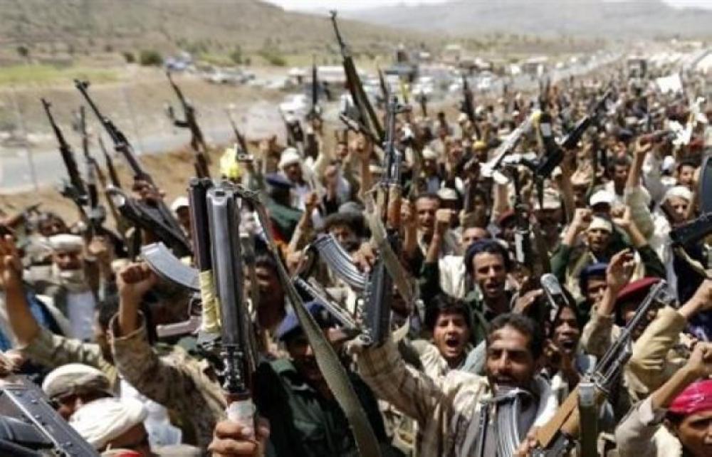 عناصر من الميليشيات الحوثية الإيرانية.