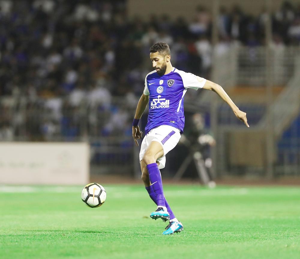 



سلمان الفرج في مباراة الهلال الأخيرة في الدوري.