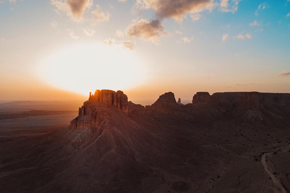 صورة لموقع مشروع القدية. (عكاظ)