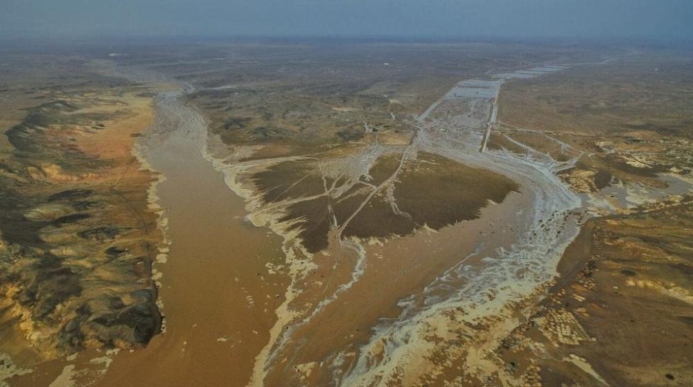 صورة جوية لأمطار الوجه بعدسة الفتوغرافي مصعب الكلابي