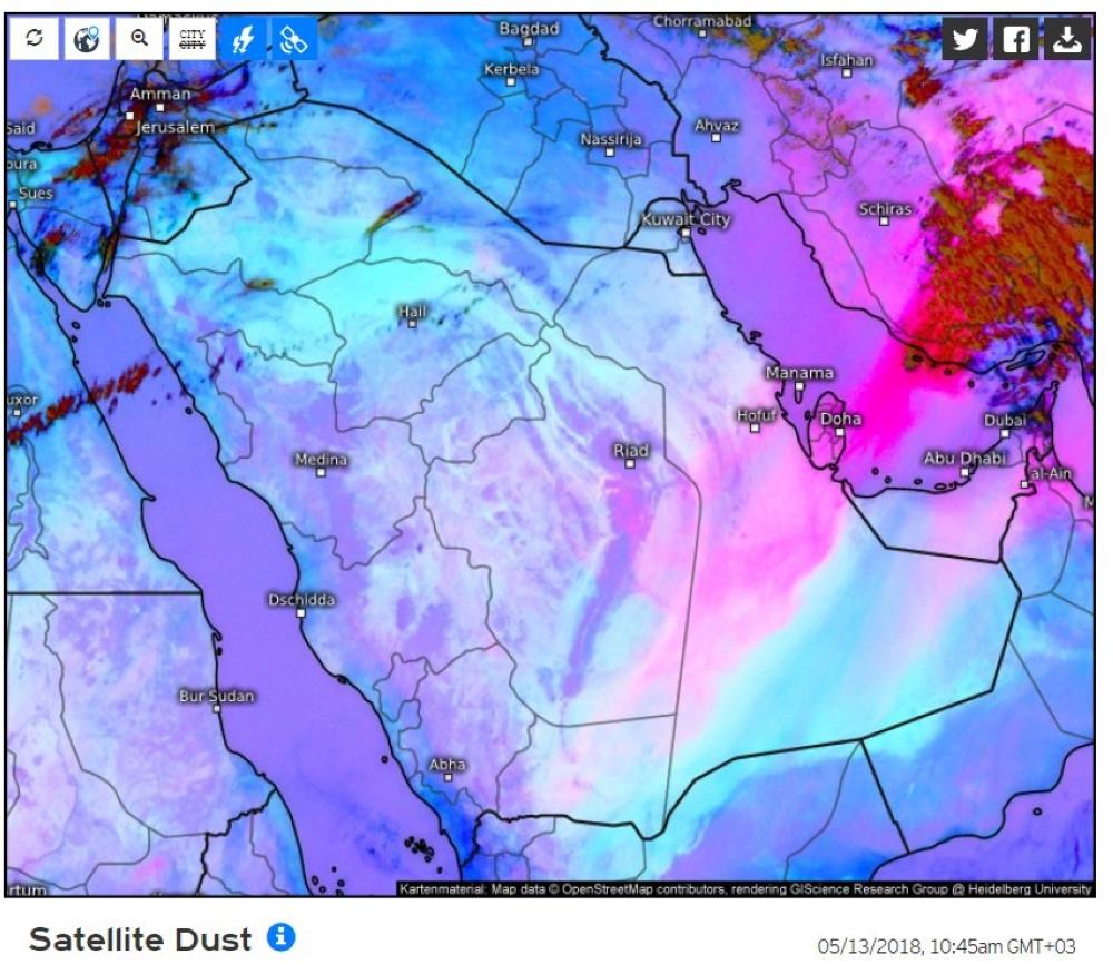 عاصفة هبوب تغادر المملكة