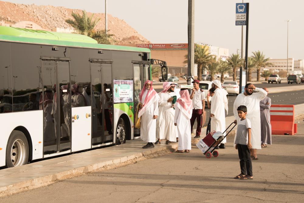 هيئة تطوير منطقة المدينة المنورة ترفع الطاقة التشغيلية لحافلات المدينة.
