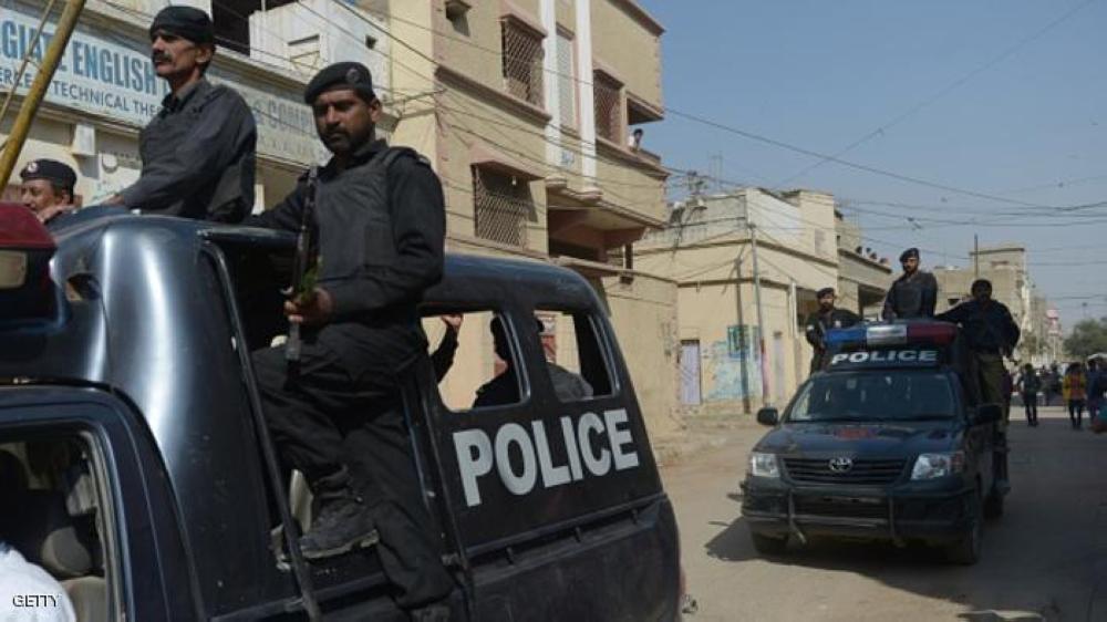 Pakistani policeman arrive at the scene after gunmen fired on a polio team in Karachi on January 19, 2015. Gunmen on January 19 wounded a policeman who was guarding a polio vaccination team in Pakistan's port city of Karachi, the latest in a series of attacks on the teams in the country. AFP PHOTO / Rizwan TABASSUM        (Photo credit should read RIZWAN TABASSUM/AFP/Getty Images)