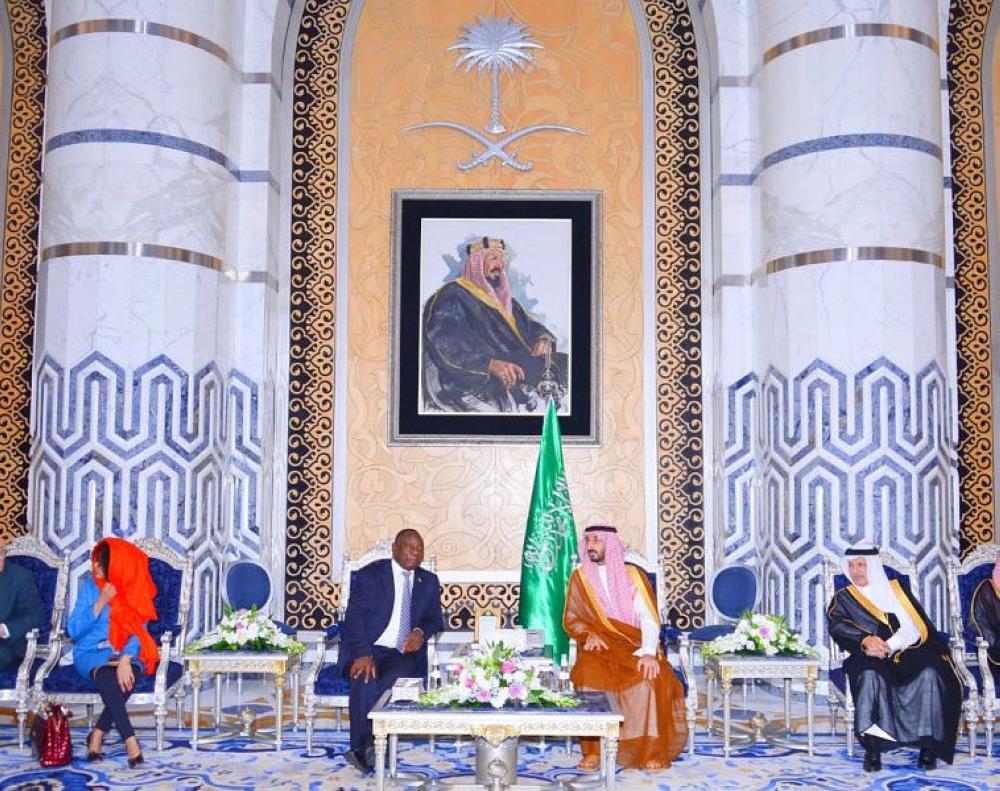 President of the Republic of South Africa Cyril Ramaphosa arrived in Jeddah on Wednesday evening.