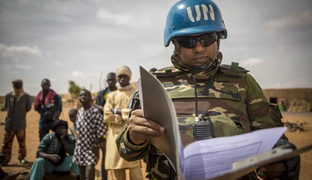 MINUSMA Peacekeepers, during Operation Military 'FRELANA' to protect civilians and their property. This operation took place from 11 to 12 July 2017 in the south-west of the city of Gao in Mali, about 150 kilometers on the national road 16. This zone faces enormous insecurity. During this operation, the peacekeepers were able to discuss with the civilian population and have several important information in order to protect the civilian populations.Photo: MINUSMA / Harandane Dicko