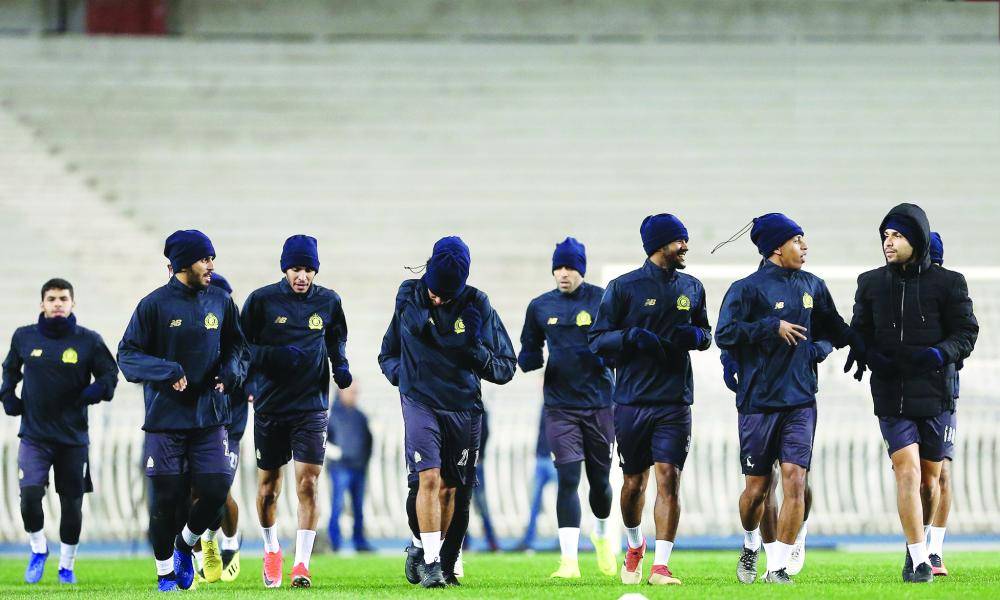 



جانب من تدريبات النصر في الجزائر.