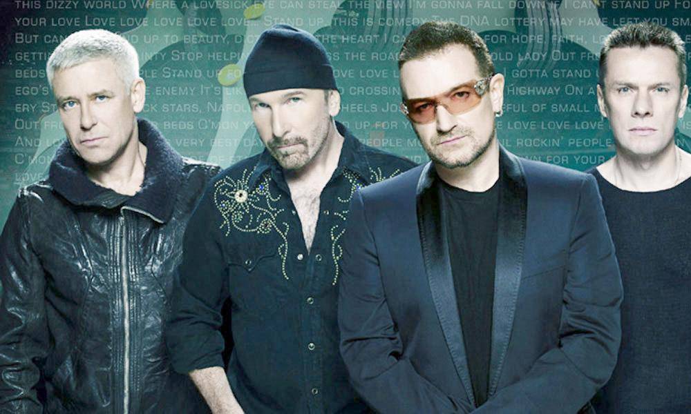 


أعضاء فرقة U2 الموسيقية.