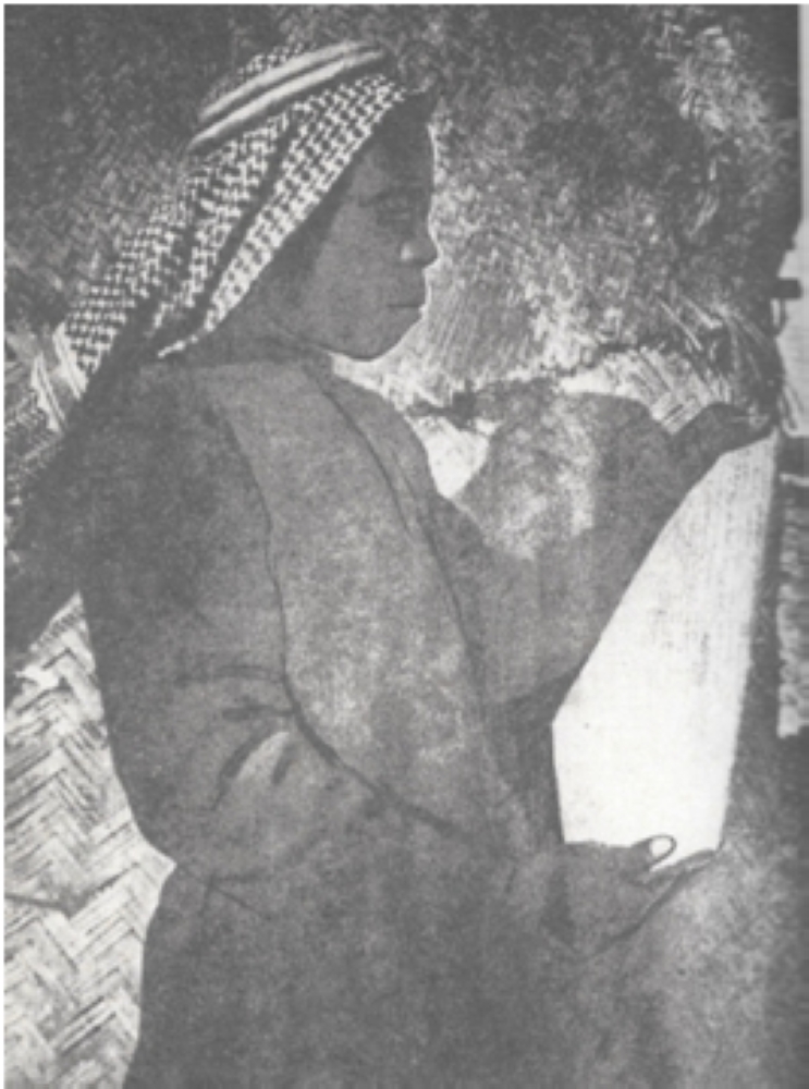 الصورة الوحيدة المتوفرة لناصر الخيري، ويقال إنها التقطت في عام 1905.