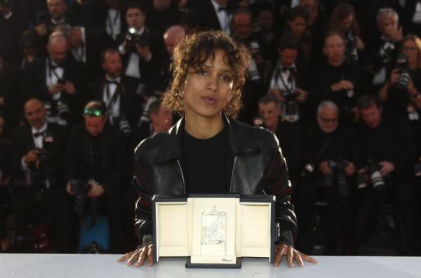 72nd Cannes Film Festival - Photocall after Closing ceremony - Cannes, France, May 25, 2019. Director Mati Diop, Grand Prix award winner for her film 