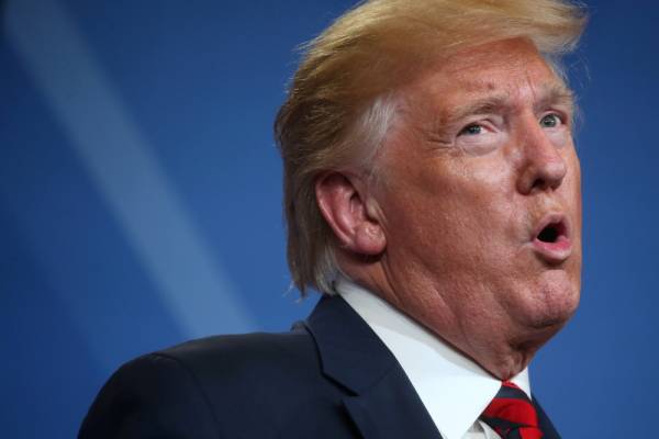 U.S. President Donald Trump speaks at the 2019 House Republican Conference Member Retreat dinner in Baltimore, Maryland, U.S., September 12, 2019. REUTERS/Leah Millis