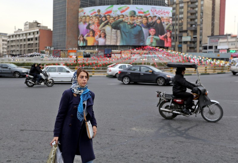 أحد شوارع طهران كما بدا أمس (أرشيفية)