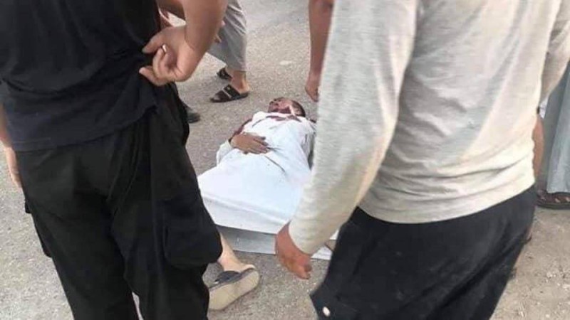 من موقع حادثة مقتل الناشط الحمداني في ديالى.