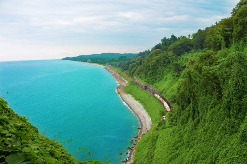 Beautiful view of the sea and coastline, Batumi - Georgia