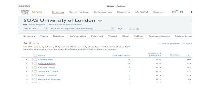 نتائج شركة السيفير (Elsevier) المتخصصة في التحليل والنشر للتخصصات العلمية والأكاديمية. 