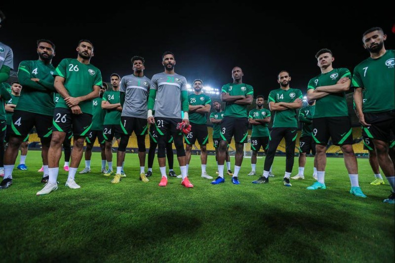 لاعبو المنتخب السعودي الأول (تصوير: اتحاد القدم)