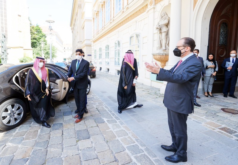 وزير الخارجية يلتقي وزير خارجية النمسا. (موقع الوزارة)