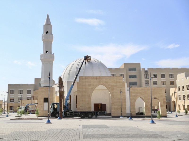 المسجد في مركز الضبط الأمني بالشميسي (إمارة مكة - «تويتر»)