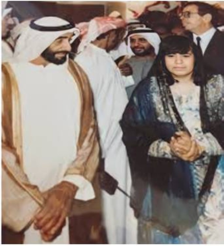 العسيلي مع المغفور له الشيخ زايد.