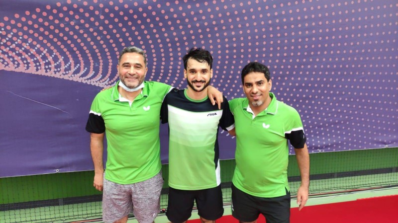 



الخضراوي تأهل لدور 8 بعد تغلبه على اللاعب الهندي. (ITTF)