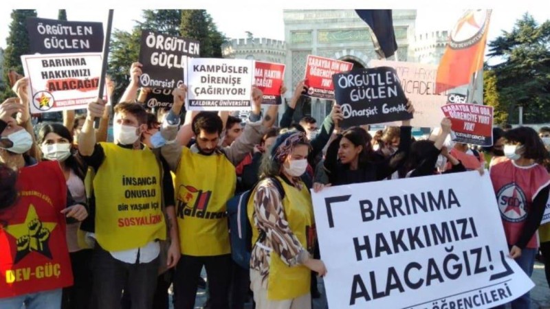 احتجاجات الطلاب في تركيا.