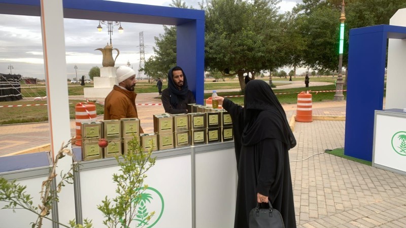 جانب من مهرجان الزيتون في تبوك