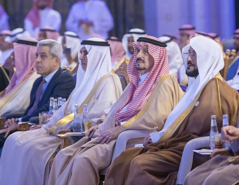 أمير الرياض ووزير الشؤون الإسلامية في الاحتفالية
