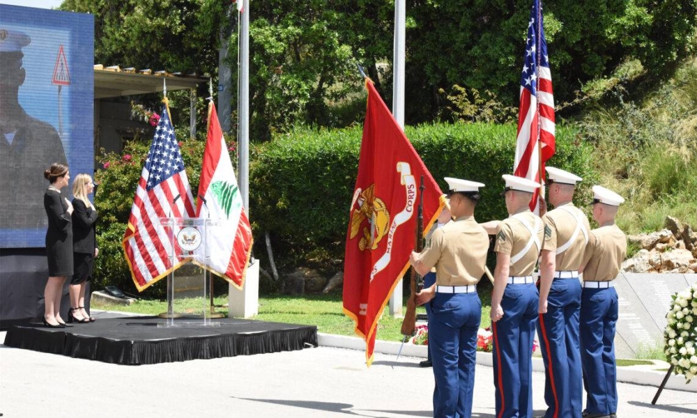 السفارة الامريكية تحيي ذكرى تفجير السفارة في بيروت