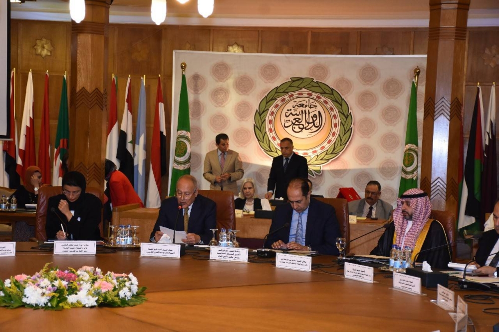اجتماع سابق لجامعة الدول العربية.
