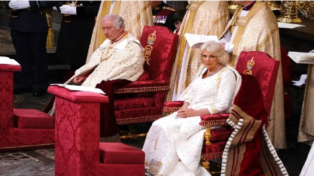الملك تشارلز وزوجته الملكة كاميلا.
