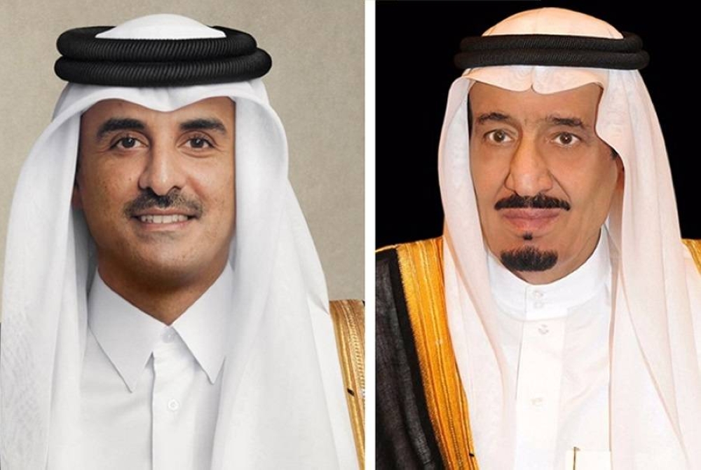 خادم الحرمين الشريفين وأمير قطر