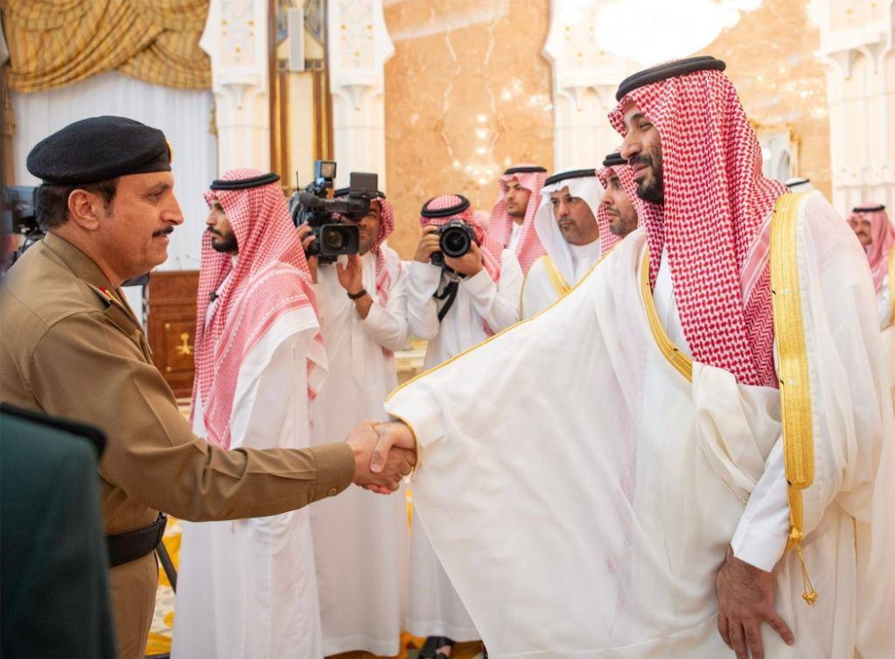 ولي العهد الأمير محمد بن سلمان مستقبلا مدير الأمن العام