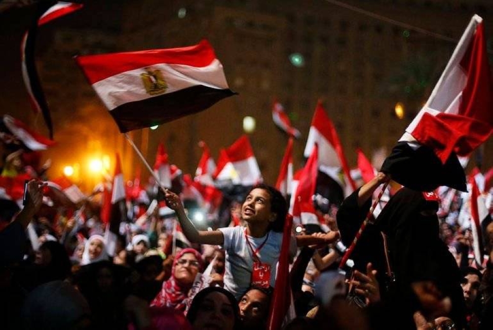 من احتفالات المصريين بثورة 30 يونيو.
