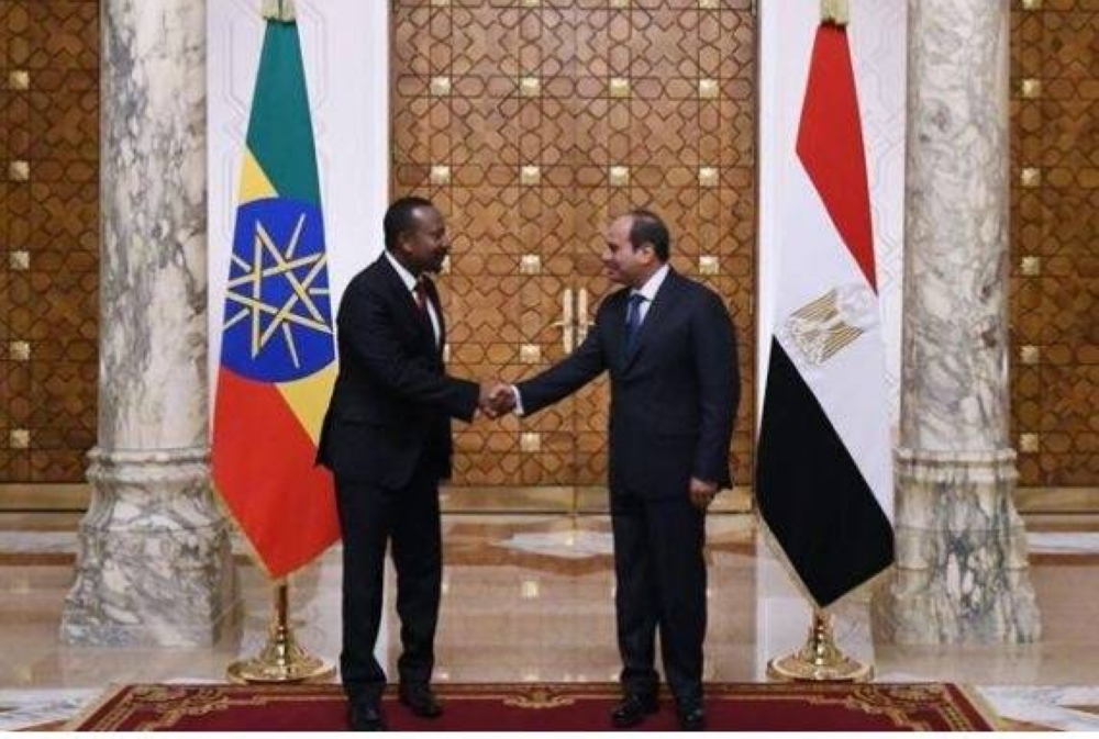 السيسي ورئيس الوزراء الإثيوبي.