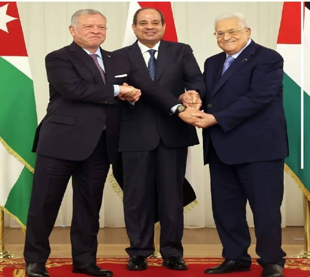 قادة مصر والأردن وفلسطين.