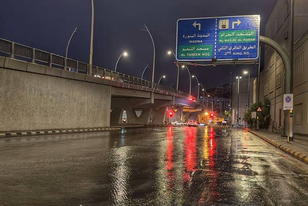 أمطار مكة التي هطلت الثلاثاء الماضي 22 أغسطس