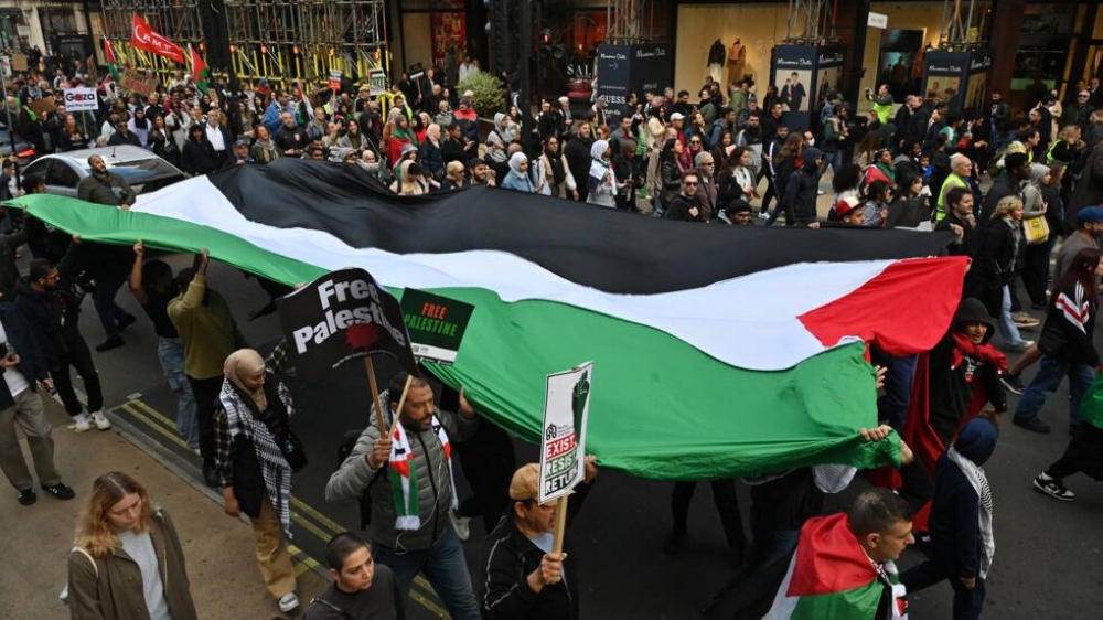 مظاهرات داعمة للشعب الفلسطيني.