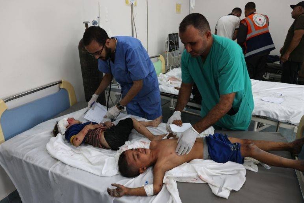 انهيار القطاع الصحي في غزة.