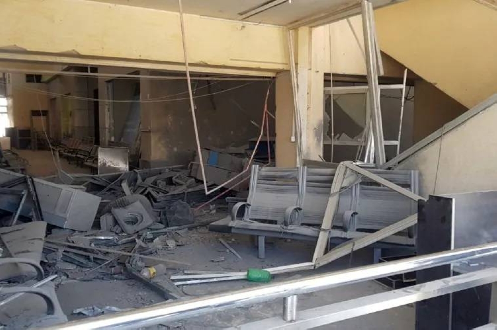 صورة لقصف إسرائيلي سابق لمطار دمشق.