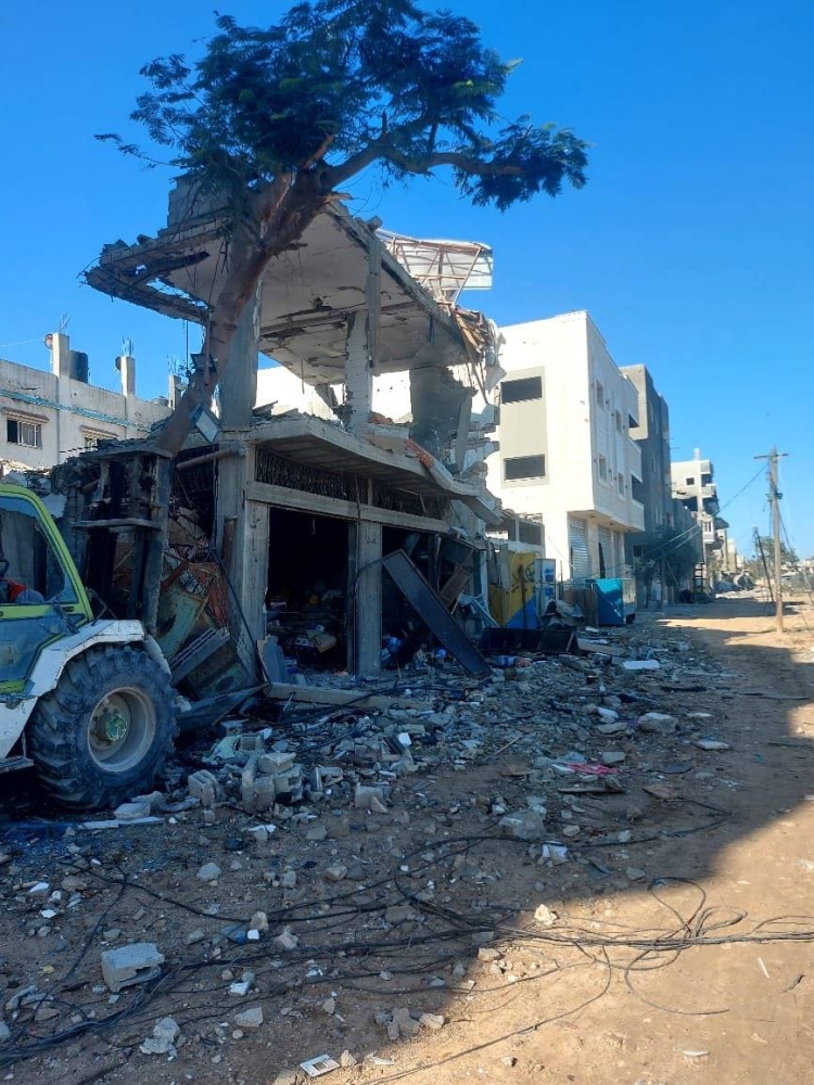 منازل مدمرة في غزة جراء القصف الإسرائيلي