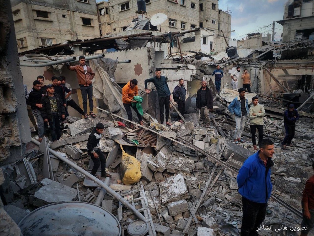 منازل دمرها الاحتلال فوق رؤوس ساكنيها في غزة.