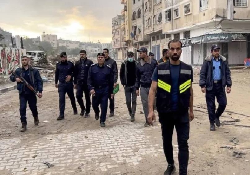 عناصر من الشرطة التابعة لحركة حماس.