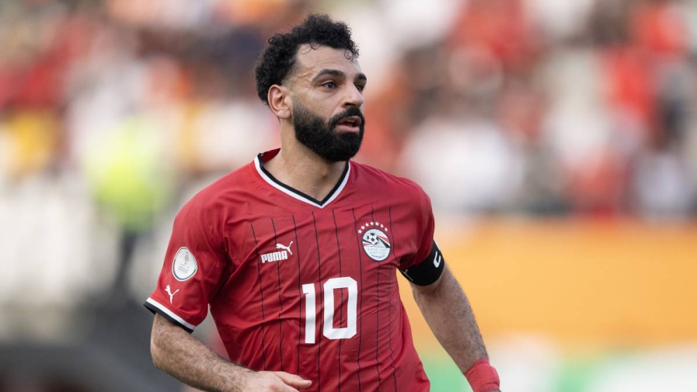 ABIDJAN, IVORY COAST - JANUARY 14:  Mohamed Salah of Egypt during the TotalEnergies CAF Africa Cup of Nations group stage match between Egypt and Mozambique at on January 14, 2024 in Abidjan, Ivory Coast. (Photo by Visionhaus/Getty Images)