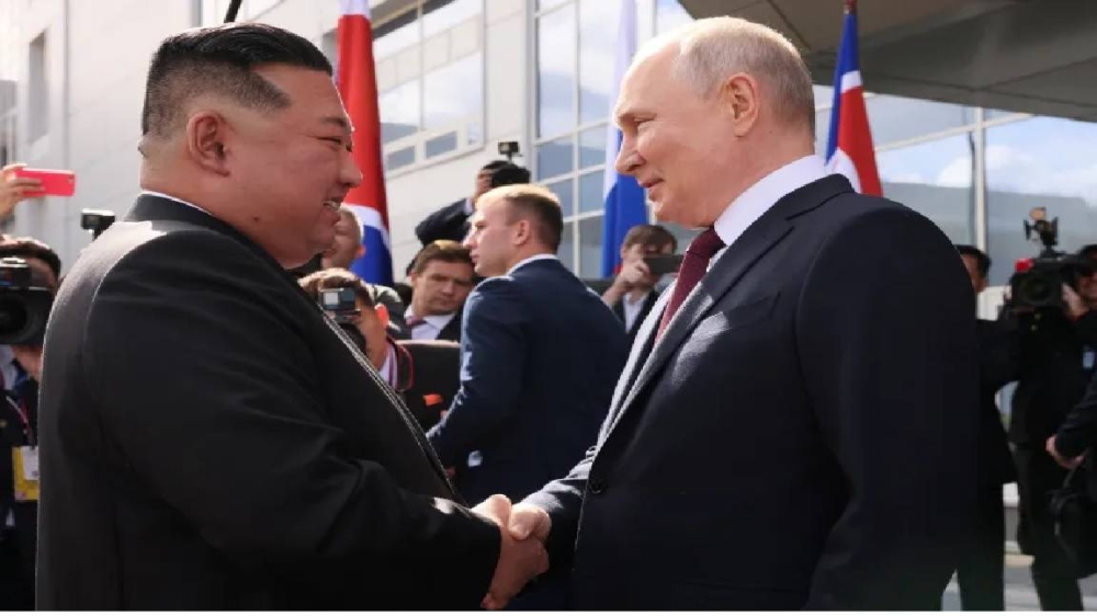  الرئيسان الروسي والكوري الشمالي.